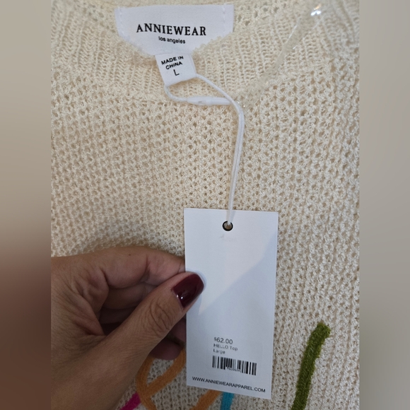 NWT Anniewear hello sweater - Picture 2 of 4